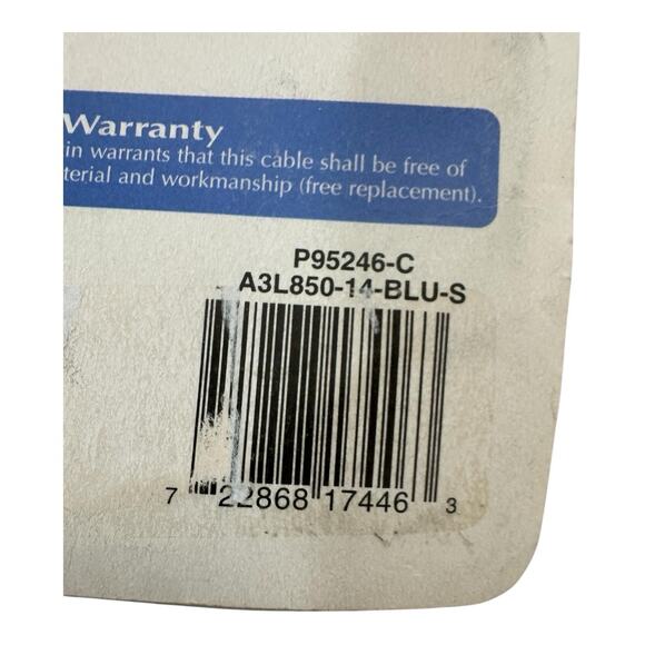Belkin Fast CAT5e Networking Ethernet Cable RJ45 Male/Male 14 FT 4.2 M 350 MHz+ - Picture 3 of 4